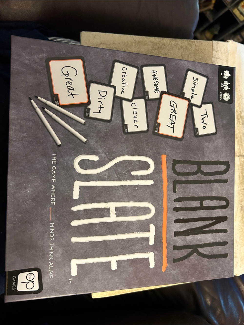 OP Blank Slate Party Game - Purple & Orange